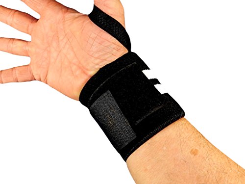 Spot Lion Fitness Wrist Wraps (Professional Quality) Powerlifting, Bodybuilding, Weight Lifting Wrist Supports For Weight Training - Black With White Stripes #TOP5