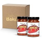 Bakoki Premium 매운 김치 Hot‑Kimchi (Gochugaru) – kimchi coreano picante de repollo napa, fermentado de manera tradicional, probiótico y rico en umami, sin aromas artificiales (2 × 300 g)