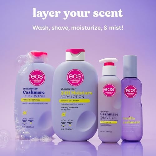 eos Cashmere Shave Oil – Vanilla Cashmere, Moisturizing Shave Oil, 6 oz — view 7