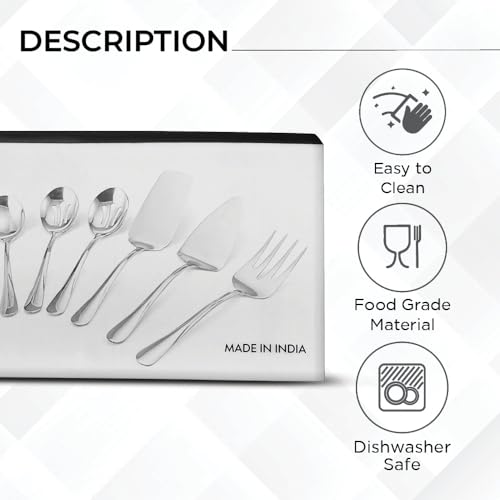 Avador® Premium Set of 8 Stainless Steel Hostess Serving Unitensil Tool Set for Weddings | Buffer | Party | Kitchen | Restaurants - Image 5