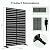 SUNYRISY 2Pack Metal Outdoor Privacy Fence Screen for Balcony Patio Deck Garden Decorative Room Dividers, Freestanding Steel Privacy Wall Fence Panel for AC Unit and Trash Can, 71''H×46''W Black