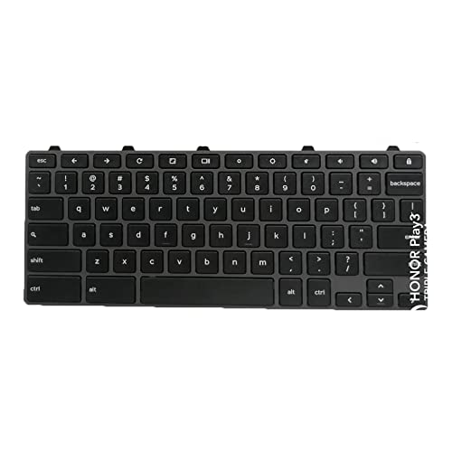 Siakoocty Laptop Replacement US Layout Keyboard for Dell Chromebook 11 3100 3400 3110 5190 0H06WJ 00D2DT 0D2DT (Not for Chromebook 3100/5190 2-in-1)
