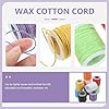 40 Rollen Gewachste Baumwollschnur 1mm - Makramee Garn Für Armbänder & Schmuck
