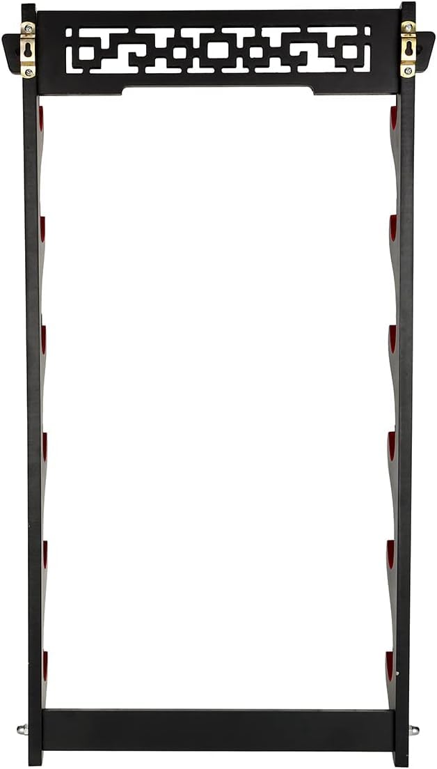 Soporte para espadas Katana de 6 niveles, para espada Samurai, soporte de pared Wakizashi Tanto para colgar en la pared, espada