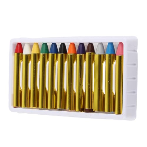 Generic Kit de Crayones Coloridos para Pintura Corporal con Bolígrafo de Color Suave para Niños, Alta Adherencia para Pintura Facial, Embalaje Ecológico para Patrones Imaginativos