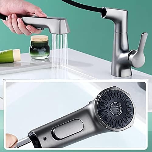 Mitigeur extractible pour cuisine et lavabo fin des éclaboussures - 4