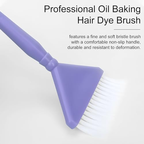 Conjunto clássico de pincéis de tintura de cabelo: 4 pincéis multiusos para coloração de qualidade d