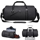 Multifunktionales Design: Unser Kleidungsstück für Reisen wechselt nahtlos von einer Reisetasche zu einem hängenden Koffer, der vielseitig für verschiedene Reiseanforderungen bietet..Es ist mit einem Schuhfach und einer feuchten/trockenen Trennung ausgestattet, perfekt für Geschäftsreisen, Wochenendausflüge oder Fitnessstraßen.