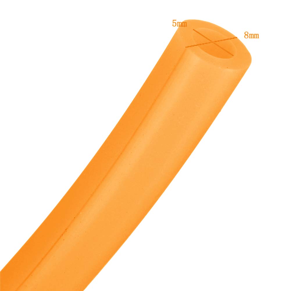 Ihreesy – Tuyau à Essence Moto 5mm Intérieur / 8mm Extérieur – 1 Mètre – Caoutchouc Résistant