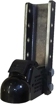 Demco Composite Handle Trailer Coupler 2-5/16" Ball & 5-Position Weld-On Vertical Channel - 21K
