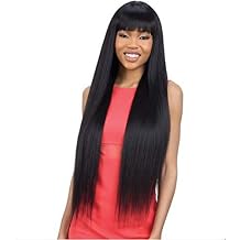 Mayde Beauty Synthetic Free Part Axis Sleek Touch Wig - SLEEK CHINA BANG 1B Off Black