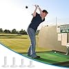 PATIKIL 3 Inch Rubber Golf Tees, 5 Pack Tall Practice Training Driving Range Tees Stable Ball Holder for Outdoor Indoor Hitting Mat, White #3