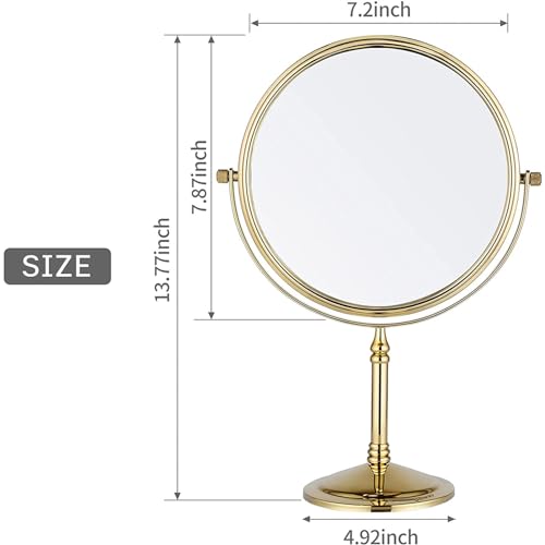 Espejo de Maquillaje Rotatorio de Mesa de 8 Pulgadas miniatura 4