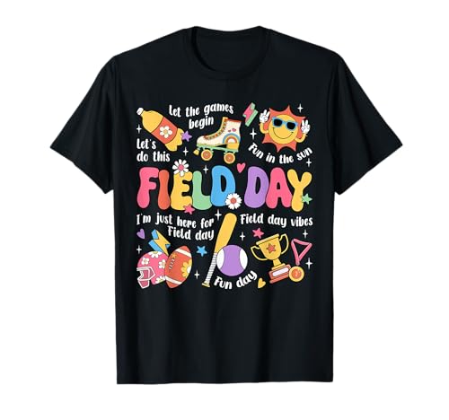Field Day Fun Day Let The Games Begin 2025 Teacher Kids T-Shirt