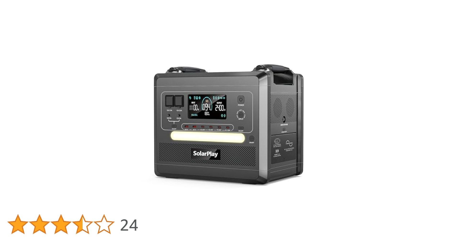 Amazon.co.jp: Solarplay ポータブル電源 2160Wh 1.5時間急速