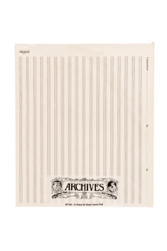 Archives SP18S Manuscript Score Pads, 18 Stave, 50 Sheets