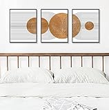 Mid Century Modern Print Geometric Wall Decor Abstract Lines Art Set Above Bed Wall Art Arch Art Mid Century Decor Set Of 3 UNFRAMED 11X14INCH