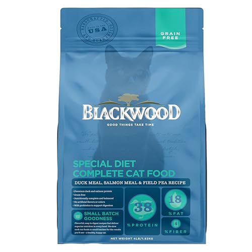 Blackwood Dry Cat Food Sensitivities Duck & Salmon Meal 4lb