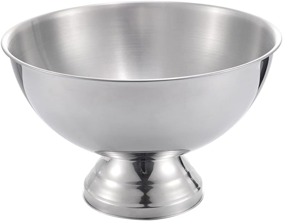 Cubo de hielo de acero inoxidable, enfriador de champán de metal duradero para uso doméstico y decoración