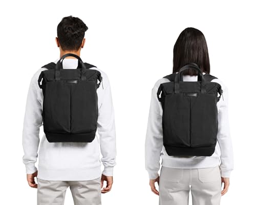 Image of Bellroy Tokyo Totepack, Convertible Backpack Tote Bag - Khaki | Water-resistant woven convertible backpack and tote bag for work and everyday carry