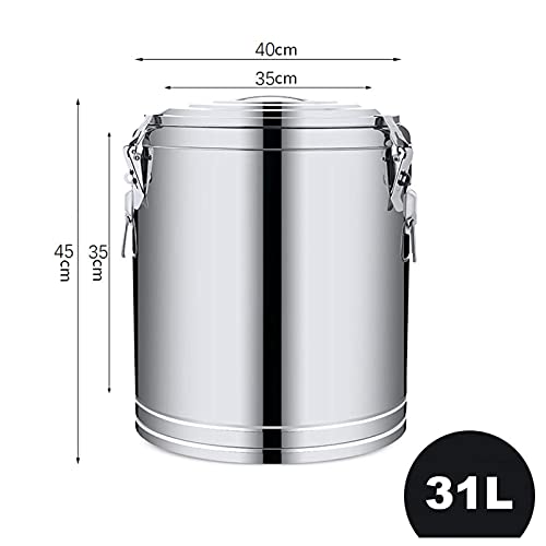XKun Edelstahl-Fass Suppeneimer Bier Pool Pulver Eimer – Bild 3