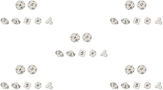 Uonlytech 35 pcs Glow Mini Glow Mini dice Polyhedral Dice Glow in The Dark Luminous Dice Set Dice, 10mm Polyhedral