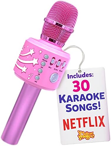 Motown Magic, Bluetooth Karaoke Microphone | Includes 30 Famous Songs |Kids Karaoke Microphone | Birthday Gift for Boys and Girls Ages 3 4 5 6 7 8+