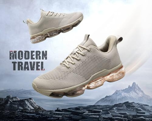 Image of Socviis Men's Air Cushion Running Shoes Breathable Tennis Fashion Sneakers Non Slip Workout Casual Sport Shoes Gym Training Comfortable Walking Shoes