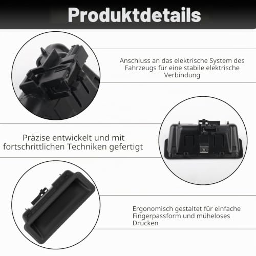 Heckklappengriff Kofferraumdeckel 51247118158 für BMW E90 E91 E92 E93 E60 E71 E70 E82 E88 X1 X5 X6 Schalter Kofferraum 7118158