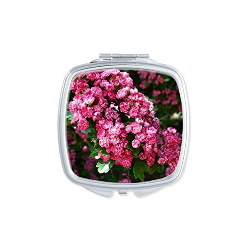 Miroir de poche compact carré pour retouches maquillage sans encombrement