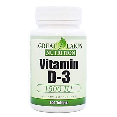 Vitamin D3, Vegan Vitamin D Supplement for Men & Women, 1500IU, 100 Easy Swallow Pills
