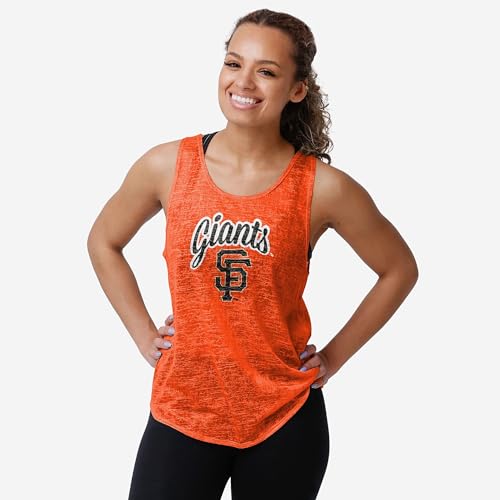 FOCO San Francisco Giants MLB Womens Burn Out Sleeveless Top