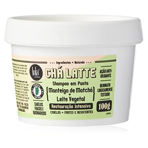 Shampoo em Pasta - Chá Latte - Matchá e Leite Vegetal, Lola Cosmetics