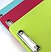 Adorox Set of 3 Letter Size Slim-case Storage Clipboard Teal Pink Neon Green Plastic Storage Clipboard for Students, Teachers, Sales, Utility, Industrial, Office Professional (Multicolored)