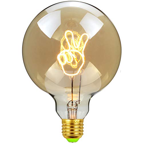 Ampoule LED vintage Edison G125 culot E27 dimmable 220V rétro lampe - 3