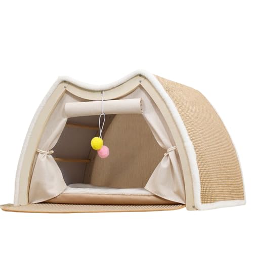 Tonain �L �x�b�h �L �܂Ƃ� ���C�ނ̔L�p�x�b�h �l�G�ʗp �y�b�g�n�E�X �����^ �ʋC�� ��e�� ��� �ϋv�� �g�ݗ��ĊȒP �L �n�E�X �y�b�g�e���g ���^���E���L�ƒ���� (C 62*49*43cm)