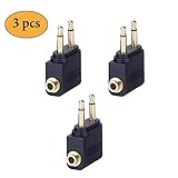 【Einfach zu bedienen】 Schließen Sie einfach diesen Adapter mit Ihrem Kopfhörer und der Audio-Buchse in Ihrem Flugzeugsitz.