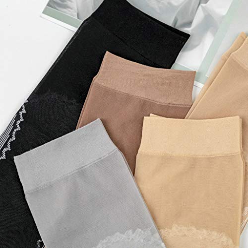 yotijar 40 Peças Meias Femininas de Seda de Nylon para Verão Meias Finas de Renda Fina Antiderrapant