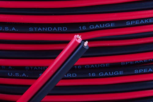 Audiopipe 1000' Feet 16 Ga Gauge Red Black 2 Conductor Speaker Wire Audio Cable #TOP2