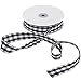 Deloky 50 Yard Large Buffalo Check Ribbon-1.0 Inch Plaid Ribbon, Lumberjack Ribbon for Lumberjack Party, Christmas, Valentine's Gift ,DIY Craft Decoration