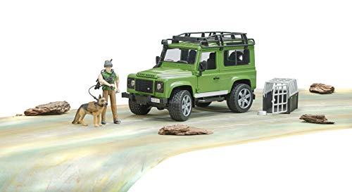Bruder 02587 Land Rover Defender W Forester And Dog #TOP7