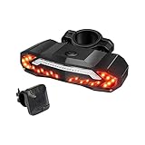 IWILCS Fahrradalarm mit Fernbedienung, Fahrrad Alarmanlage mit Elektrischer Glocke, 110db Lauter Anti-Diebstahl Fahrradalarm mit Lenkfunktion USB Wiederaufladbare 7 Stufen Empfindlichkeit