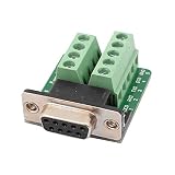 New Lon0167 DB9 RS232 Serial Adapter Plate Plate 9 Position Terminal Module Modulo di segnale(DB9 RS232 - Buchse für serielle Buchsenanschlußklemme 9 Position Signalsteckverbinder