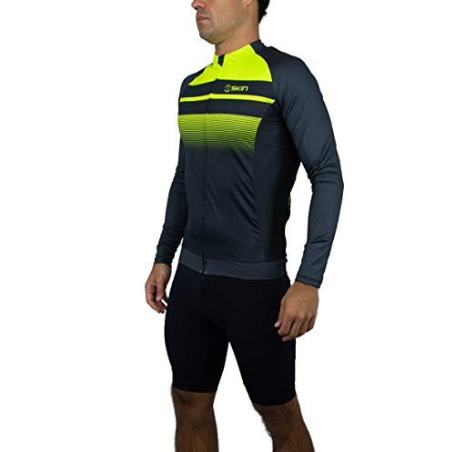 Camisa Uniforme Bike Ciclismo Oggi Skin Camisa Manga Longa Woom Supreme (Preta Amarela Skin, G)