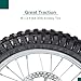 AlveyTech Complete Front Wheel Assembly - Durable Wire Spoke Wheel with knobby Tire/Tube, 60 mm Disc Brake Rotor with 60012RS Bearings & Axle, Replacement Bike Parts for Razor MX500/MX650 Dirt Rocket