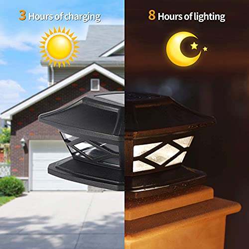 Twinsluxes Solar Post Lights Outdoor 2 Modes Waterproof Led Solar Fence Cap Light For 3.5X3.5 4X4 5X5 And 6X6 Post In Patio,Deck Walkway And Garden Decoration.(12 Pack)……… #TOP4
