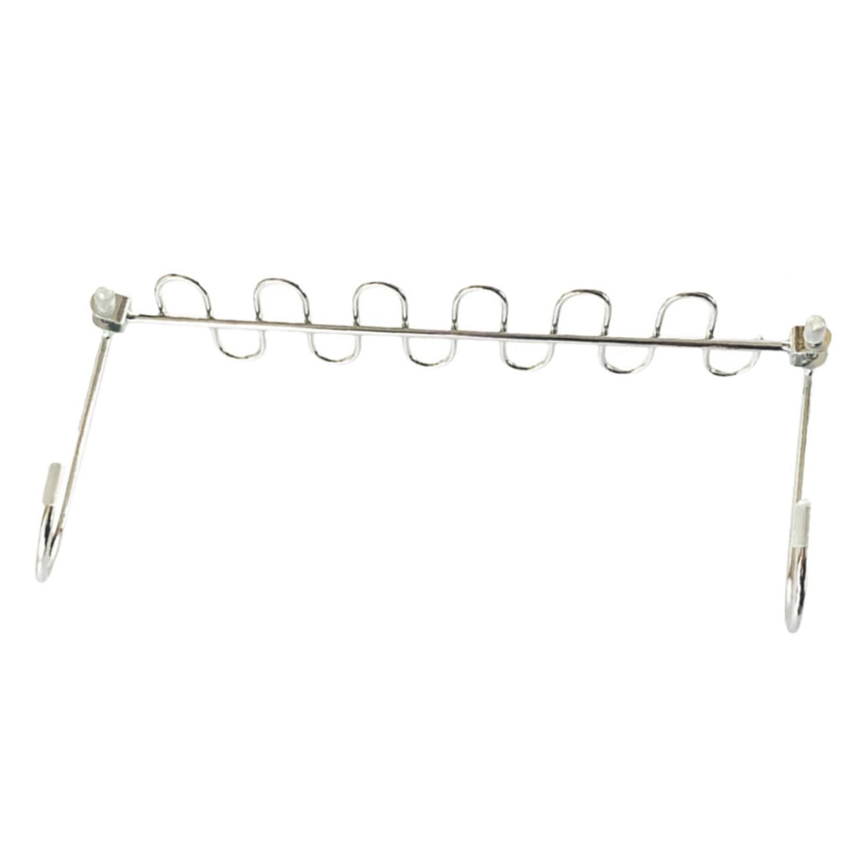 MUCKLILY Space Saving Hanger Multi Function Pants Rack Clothes Drying Organizer Folding Wall Mounted Drying Rack Folding Clothes Rack Hangers for Clothes Jeans Hanger Silver Stainless Steel