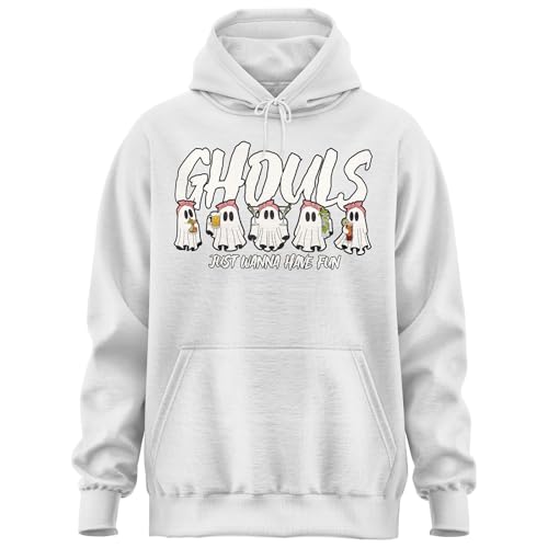 Ghouls Just Wanna Have Fun Hoodie for Halloween, Funny Ghost Hoodie for Women & Men