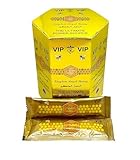 Miel Real VIP Paquete grande de 24 sachets de miel natural enriquecidos con gelatina natural, polen de abeja de flores y...