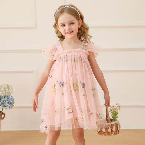 Image of Nileafes Girls Princess Mini Mouse Costume Toddler Birthday Party Fancy Dress Up